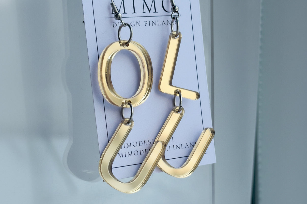 Oulu earring - Very light handmade earring